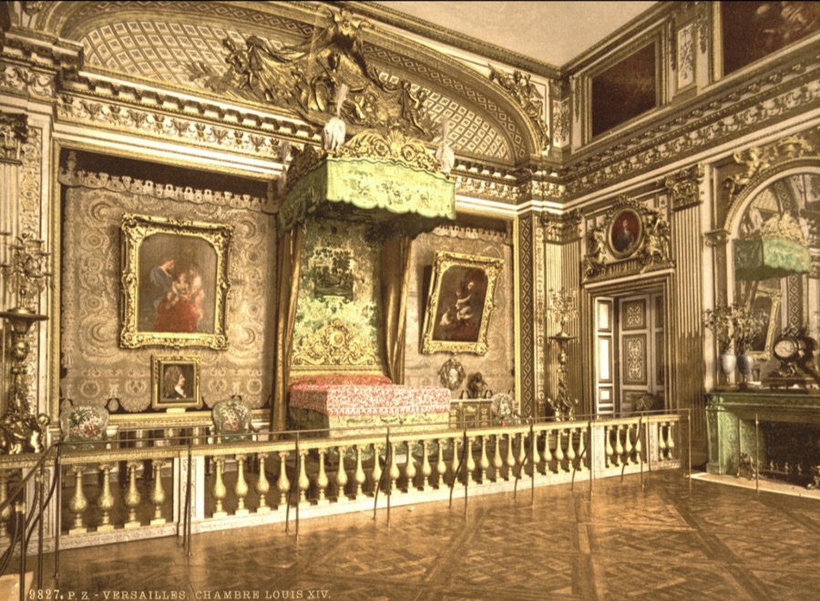 Louis XIV's bedroom at the Palace of Versailles